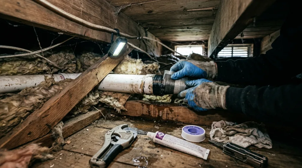 découvrez des astuces pratiques pour réparer efficacement une fuite sur un tuyau pvc inaccessible et éviter les dégâts des eaux.